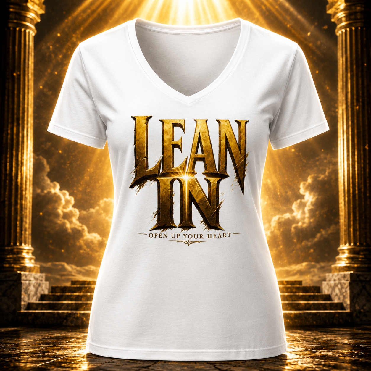 LEAN IN (Women’s relaxed V-neck)