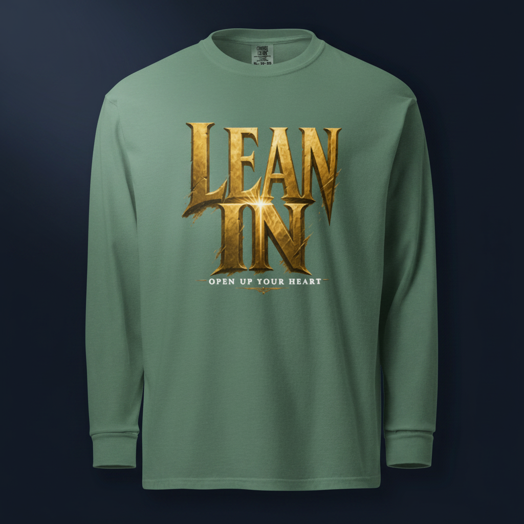 LEAN IN heavyweight long-sleeve shirt