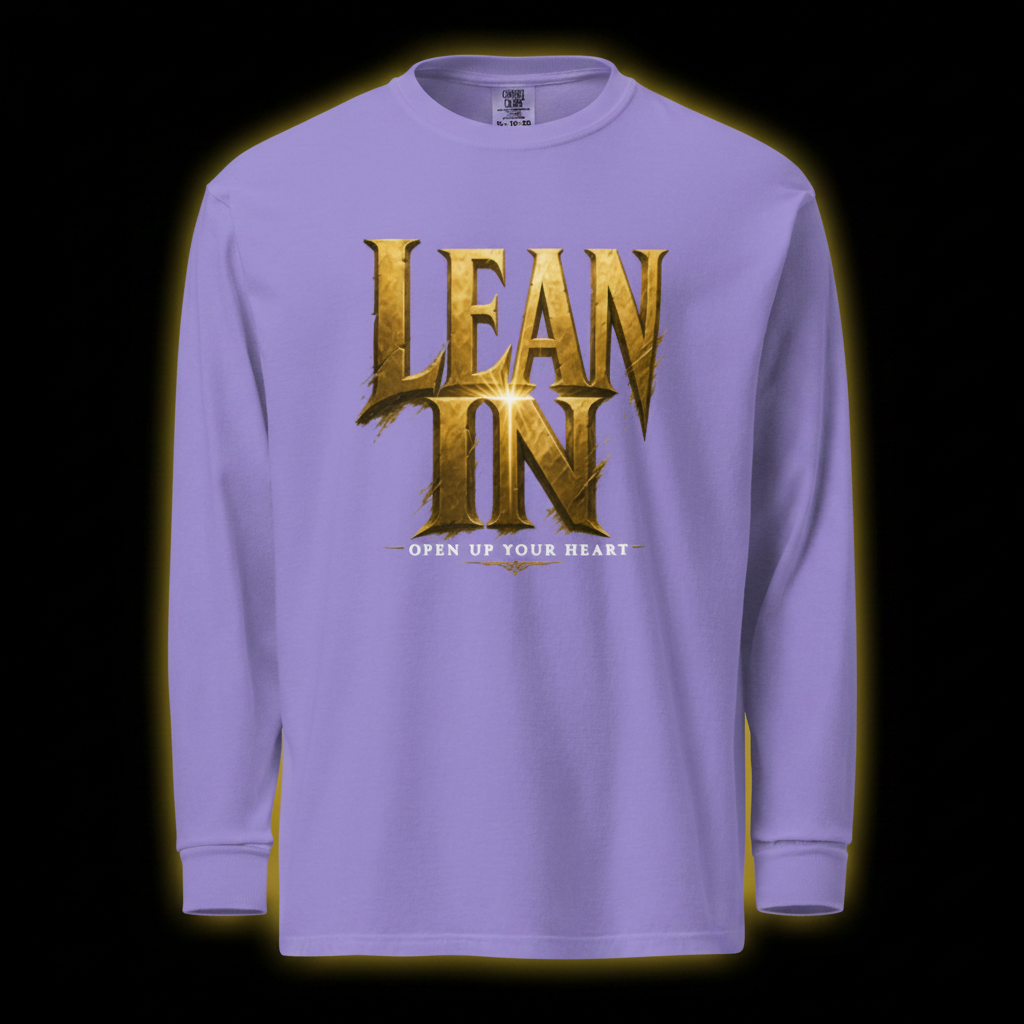 LEAN IN heavyweight long-sleeve shirt