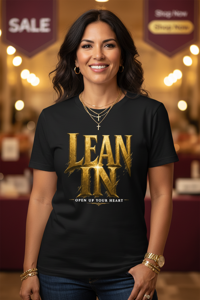 LEAN IN (Black/Gold)