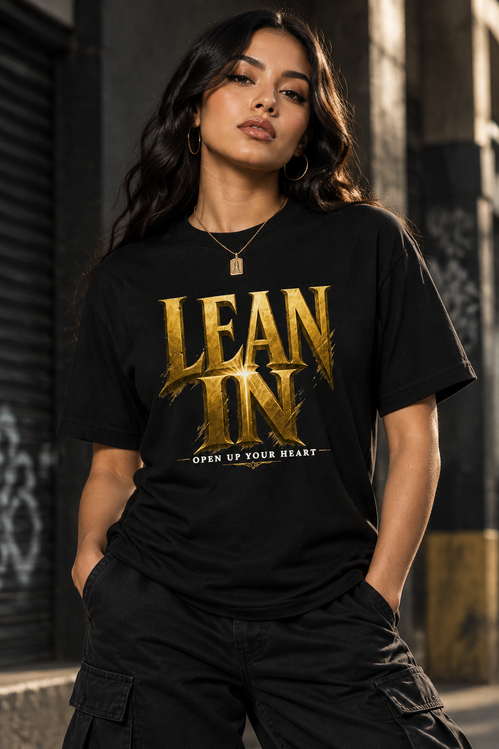 LEAN IN (Black/Gold)